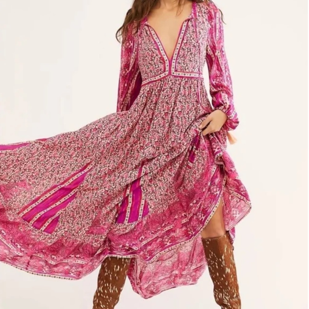 Free People Happy Feelings Maxi Dress NWT